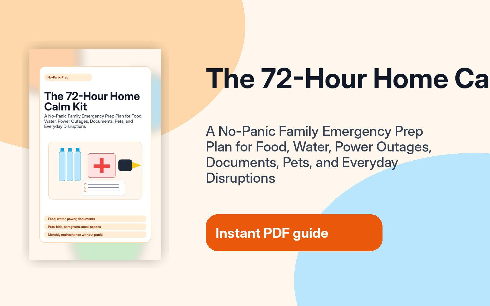 The 72-Hour Calm Kit